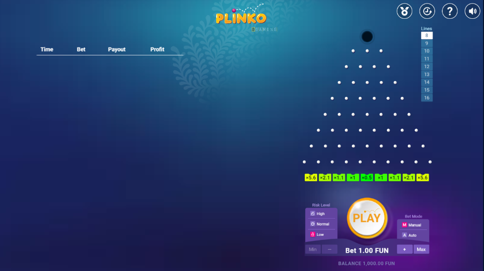 Plinko jeu